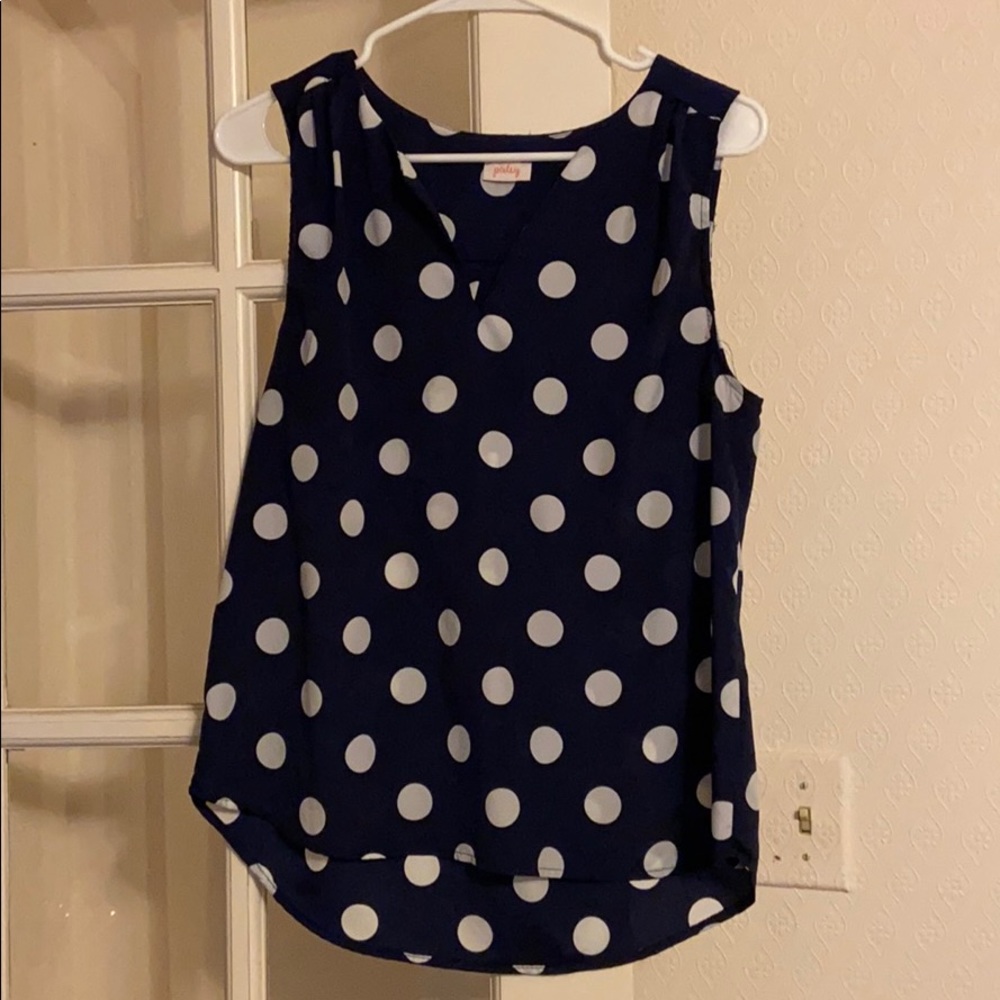 Pixley medium polka dot blouse.